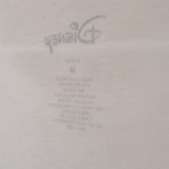 Disney Mickey Mouse Women's Tee - White with ♥️, 💛, 💙 Surfer! - Picture 9 of 9